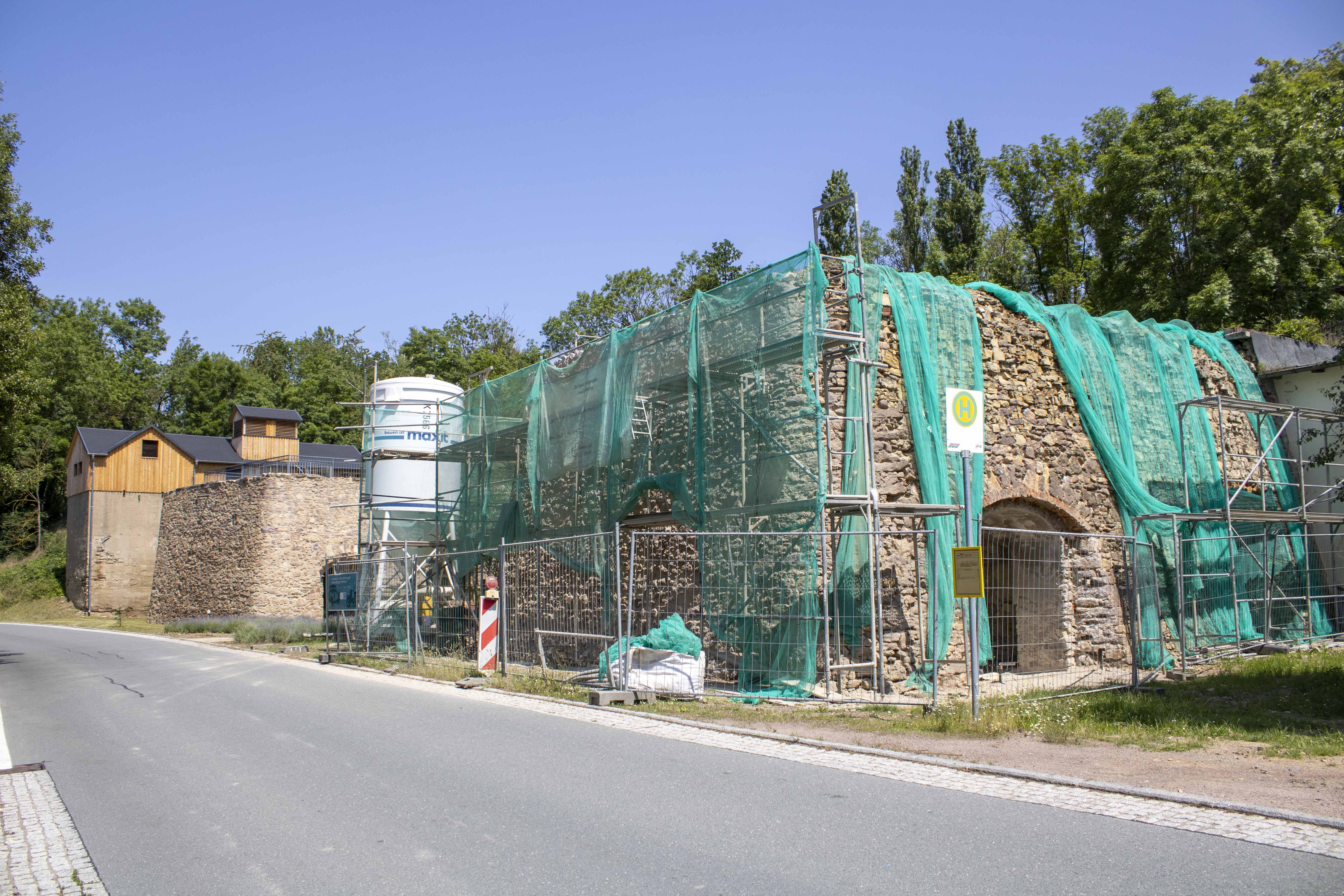 Themendorf Kalkabbau: Kulturdenkmal erhält ein Stück neue Krone